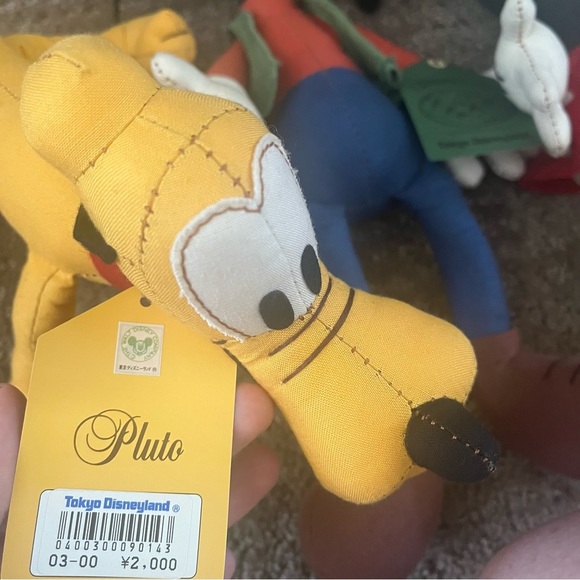 TOKYO DISNEYLAND VINTAGE SET OF PLUSH MICKEY MOUSE MINNIE DONALD DUCK GOOFY PLUT - Picture 9 of 14